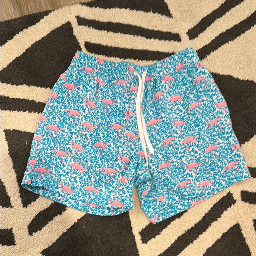 Chubbies Blue and Pink Swim Trunks